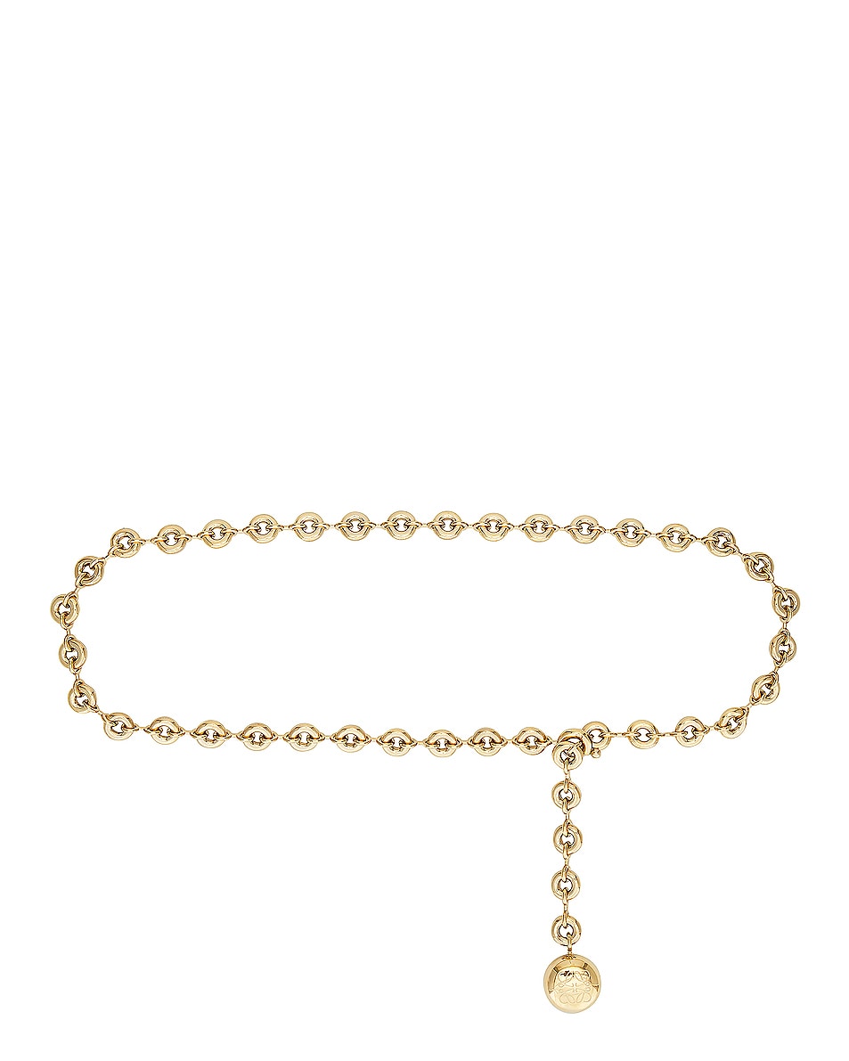 Image 1 of Loewe Donut Chain Belt in Gold