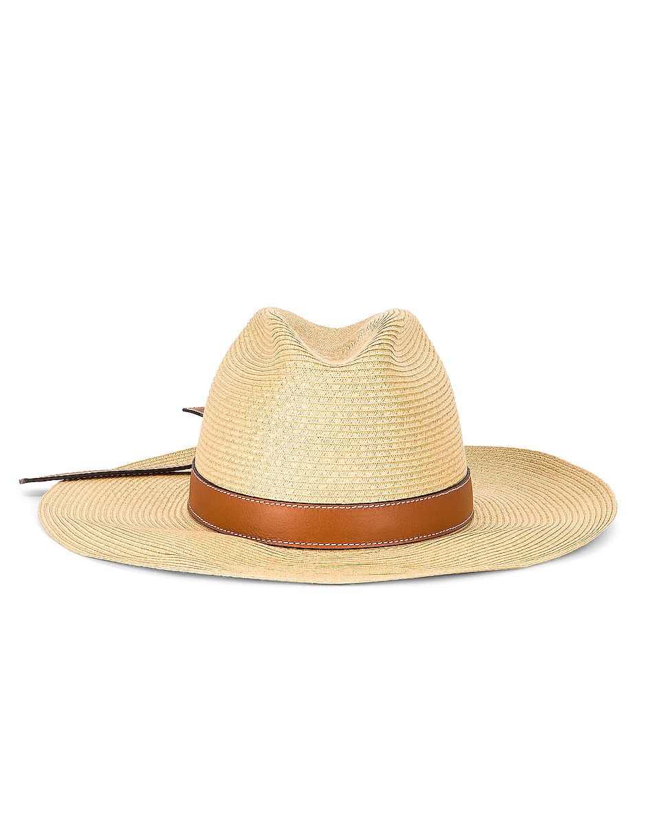 Image 1 of Loewe Paula Panama Hat in Natural & Tan
