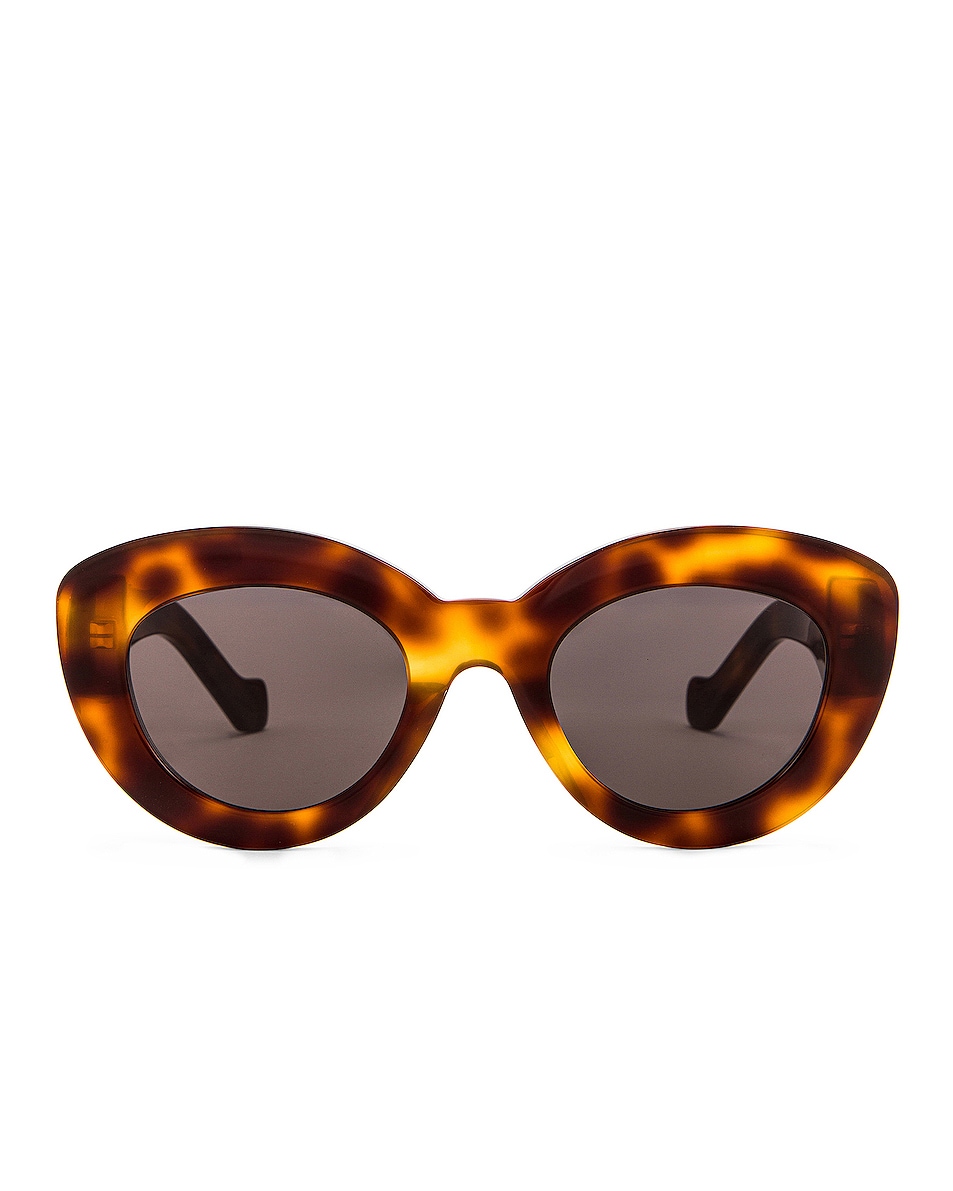 Image 1 of Loewe Cat Eye Sunglasses in Shiny Classic Havana & Smoke