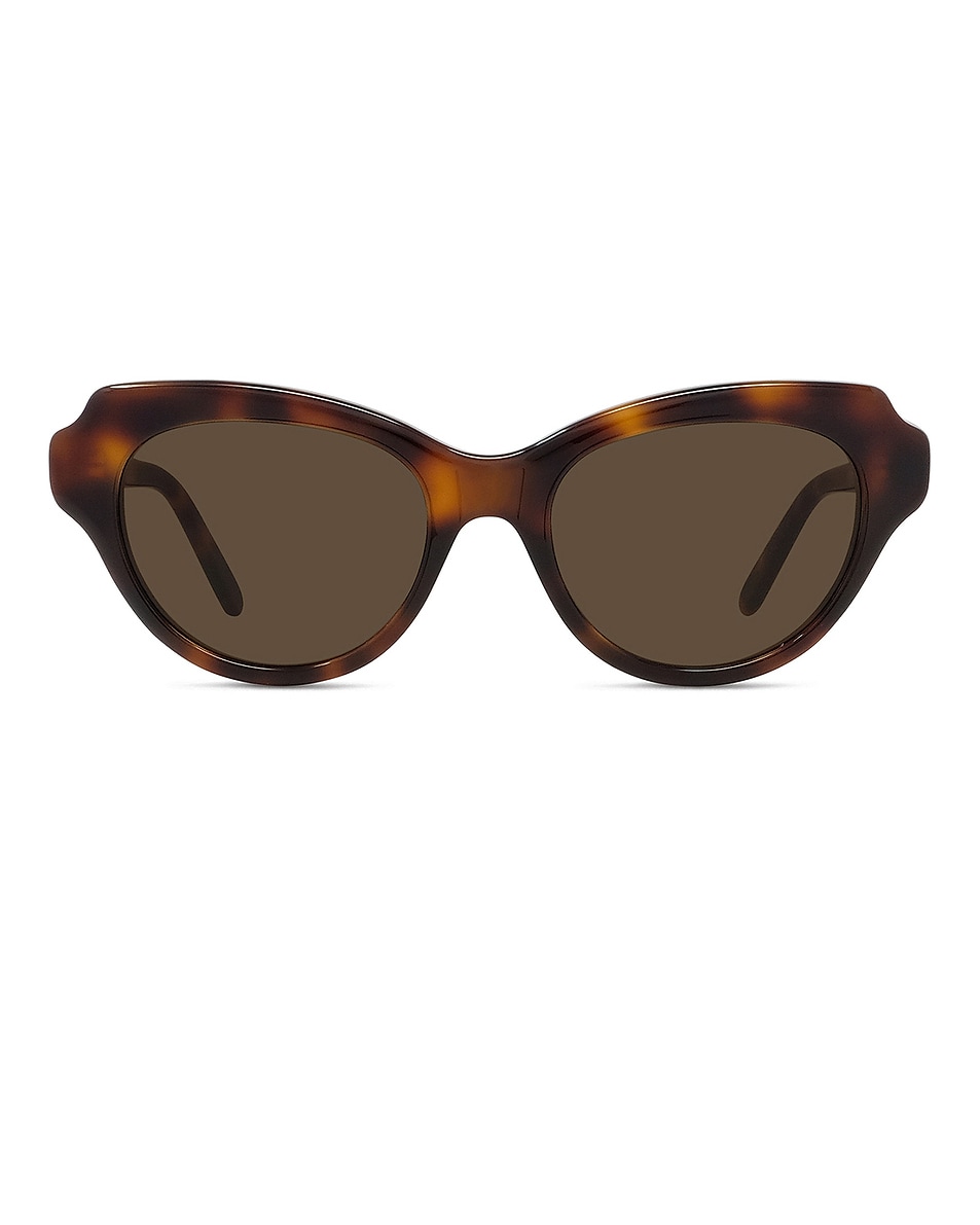 Image 1 of Loewe Cat Eye Sunglasses in Shiny Havana & Solid Brown