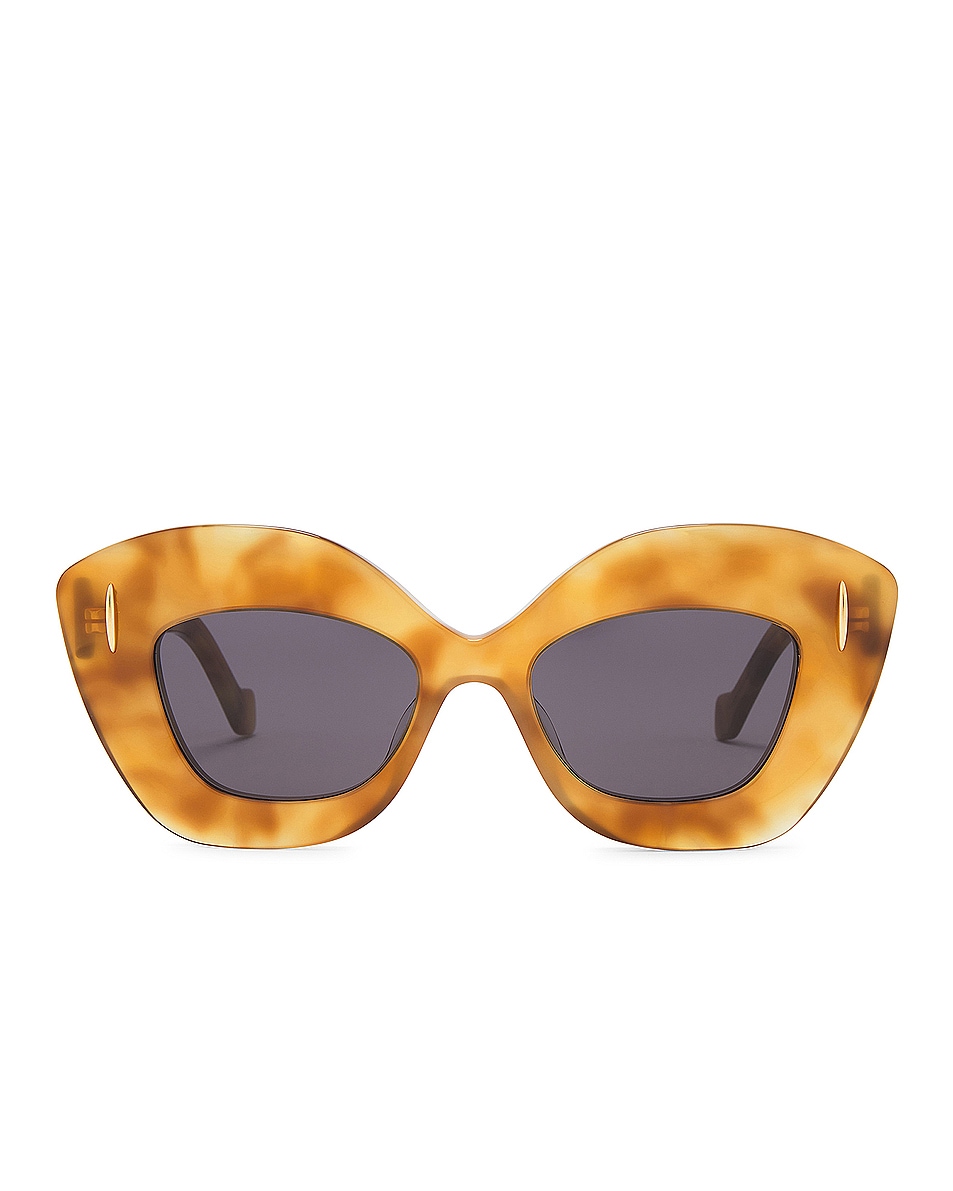 Image 1 of Loewe Anagram Sunglasses in Blonde Havana & Smoke