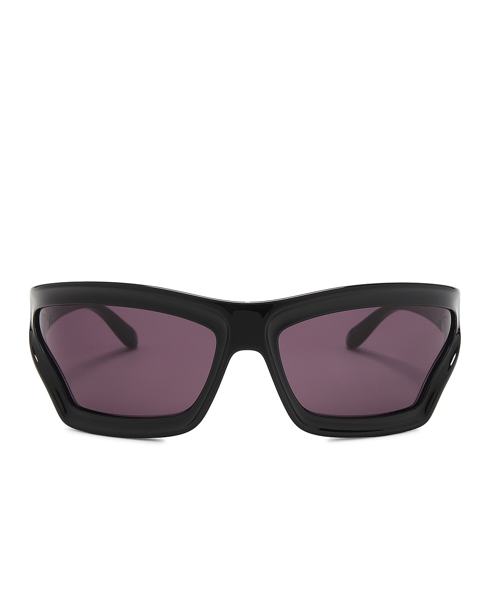 Image 1 of Loewe Paula's Ibiza Sunglasses in Shiny Black & Smoke