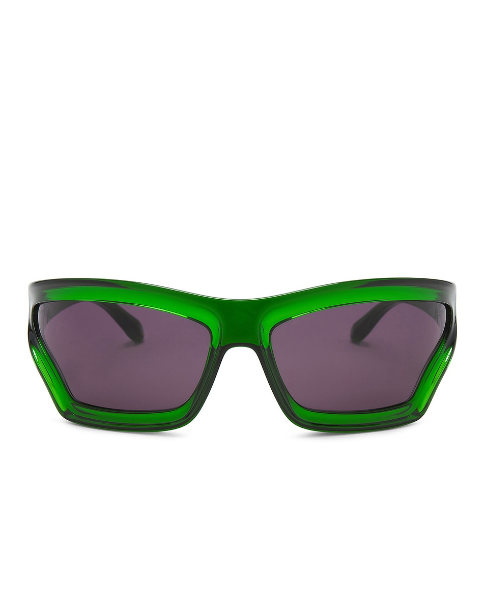 Image 1 of Loewe Paula's Ibiza Sunglasses in Dark Green & Smoke