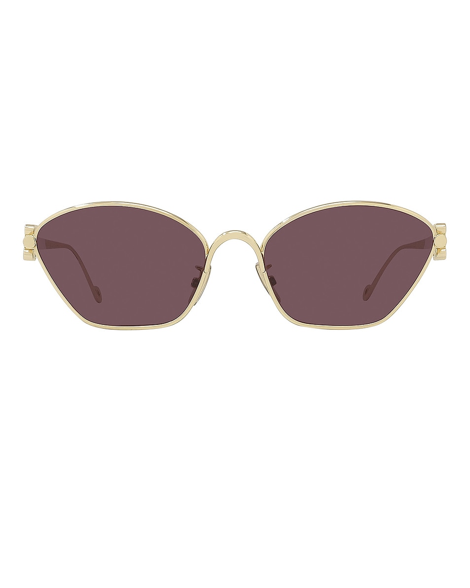 Image 1 of Loewe Anagram Sunglasses in Shiny Endura Gold & Violet