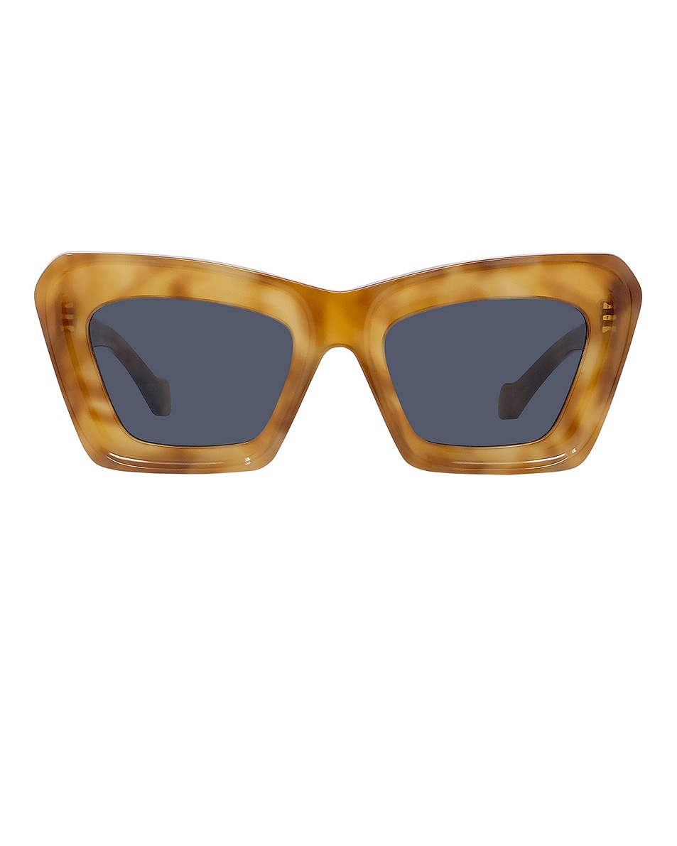 Image 1 of Loewe Anagram Sunglasses in Blonde Havana & Blue