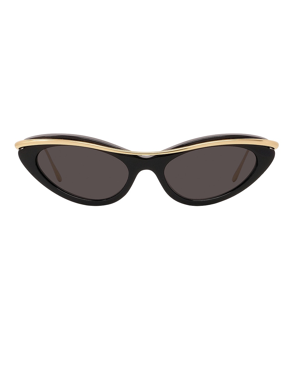 Image 1 of Loewe Cat Eye Sunglasses in Shiny Black & Smoke