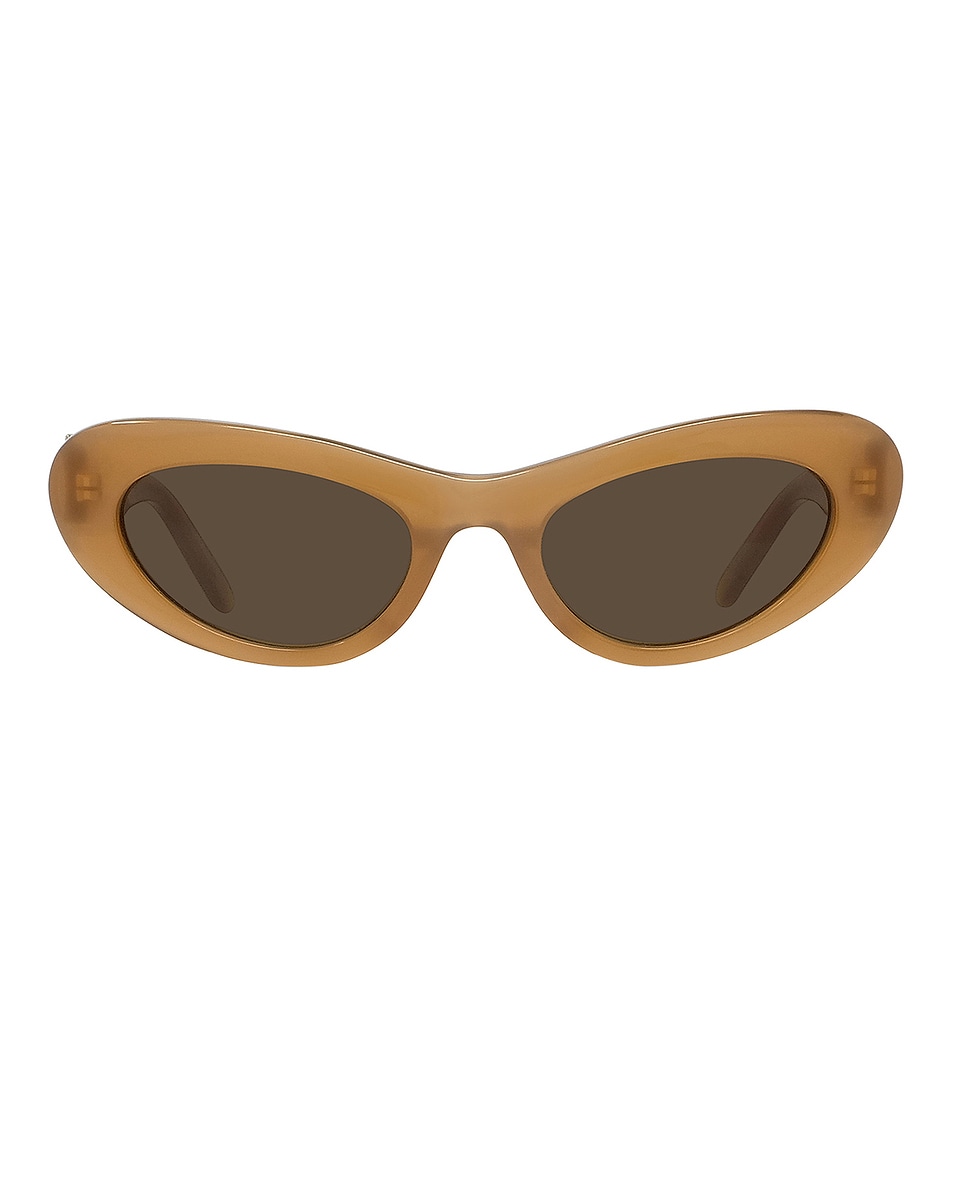 Image 1 of Loewe Slim Sunglasses in Dark Brown & Brown