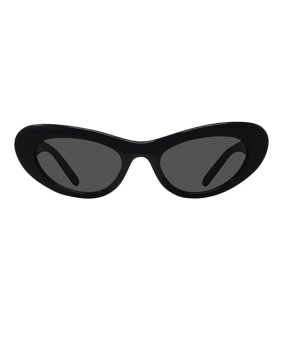 Image 1 of Loewe Slim Sunglasses in Shiny Black & Smoke