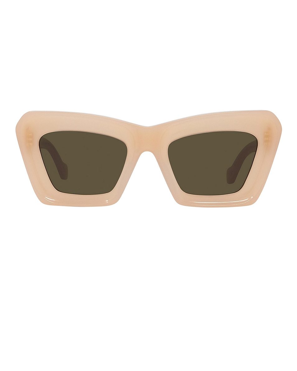 Image 1 of Loewe Anagram Sunglasses in Shiny Pink & Brown