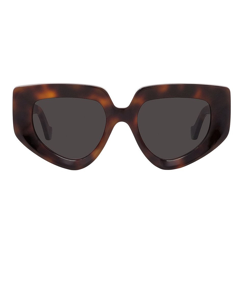 Image 1 of Loewe Anagram Sunglasses in Dark Havana & Smoke