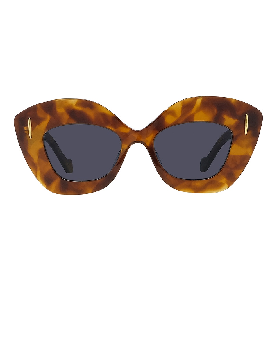 Image 1 of Loewe Anagram Sunglasses in Shiny Autumunal Havana