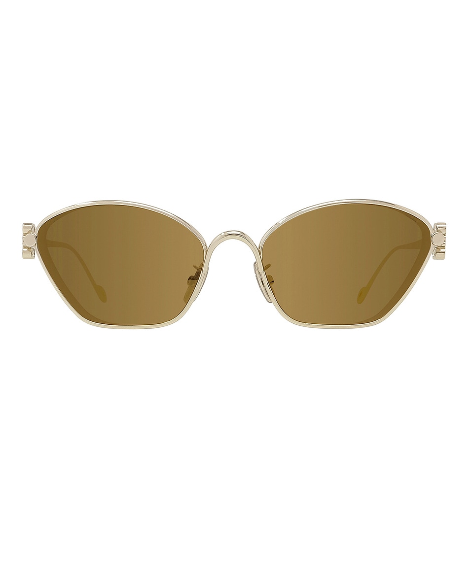 Image 1 of Loewe Anagram Sunglasses in Shiny Light Gold