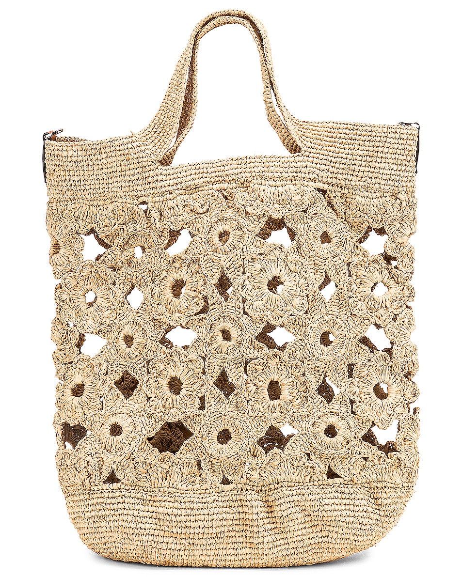 Loewe Slit Crochet Bag in Natural FWRD