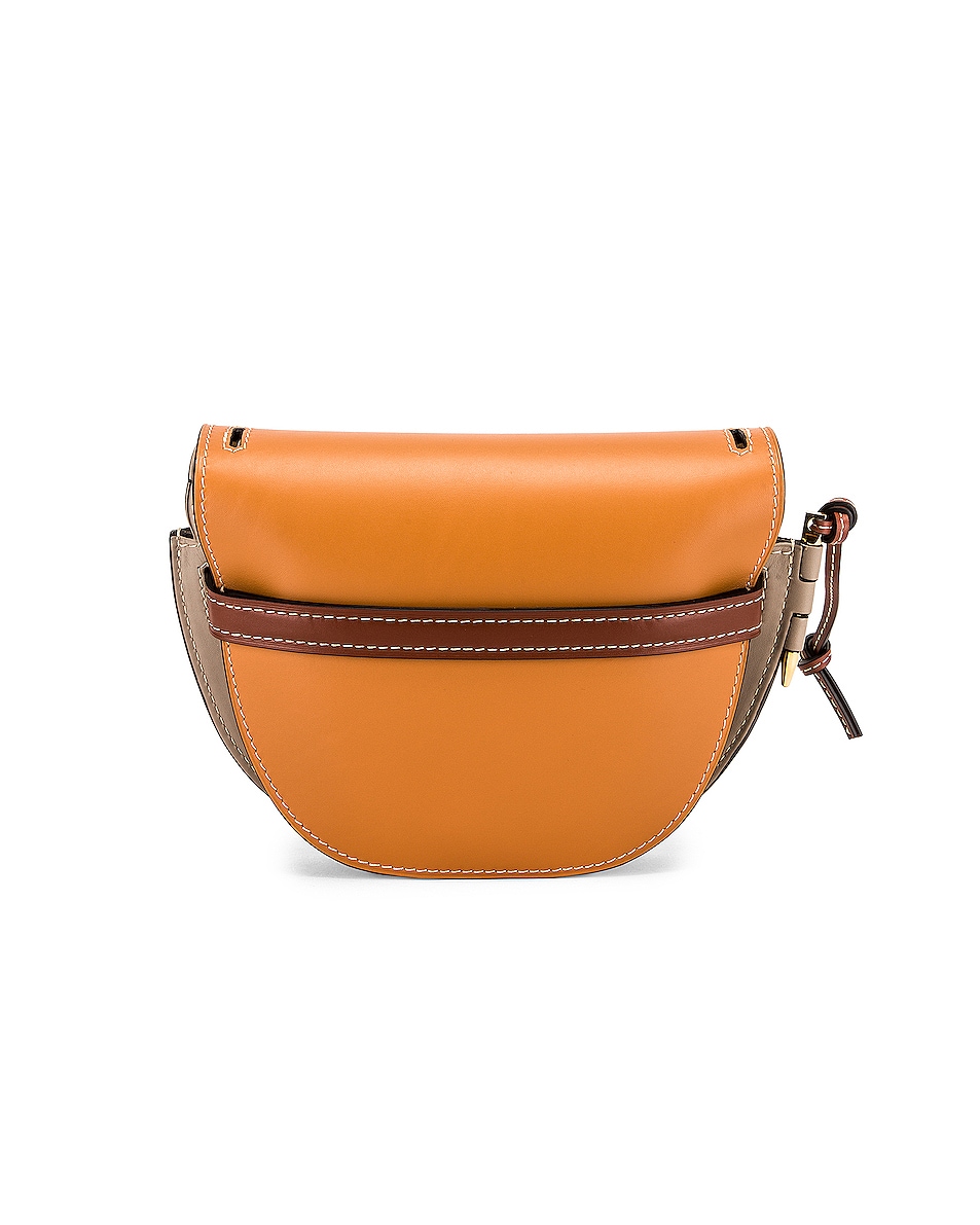 Loewe Gate Small Bag in Amber, Light Grey & Rust | FWRD