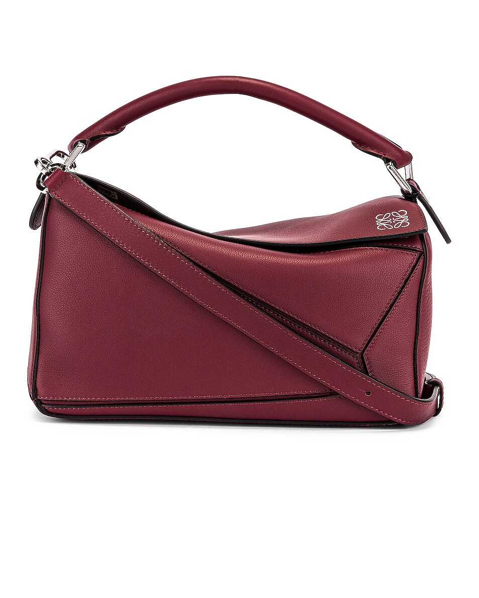 Image 1 of Loewe Puzzle Small Bag in Wine
