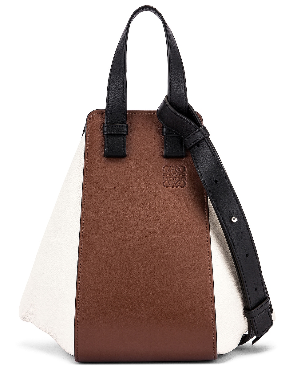 Image 1 of Loewe Hammock Small Bag in Black & Brunette