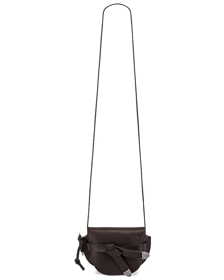 Loewe Mini Gate Western Bag in Black FWRD