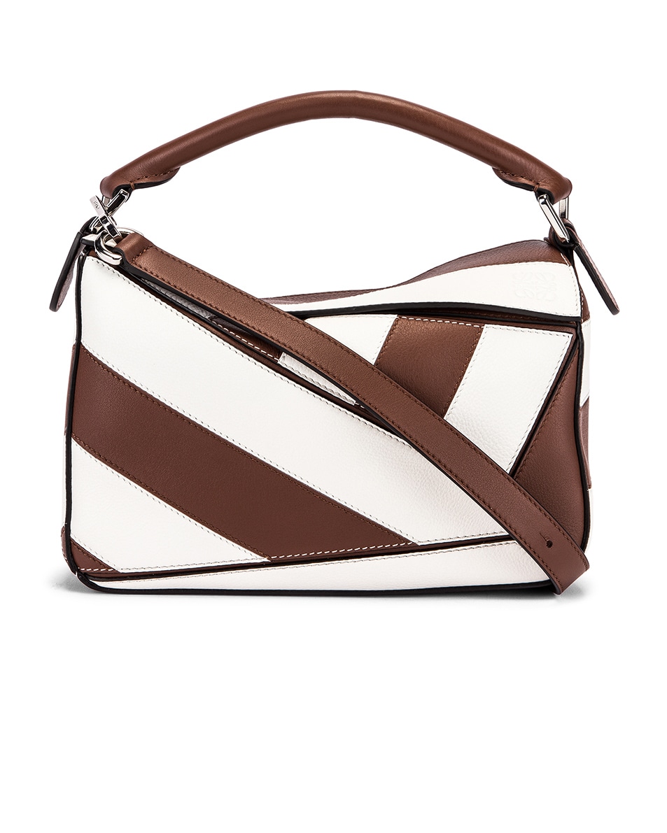 Image 1 of Loewe Puzzle Rugby Small Bag in Brunette & Soft White