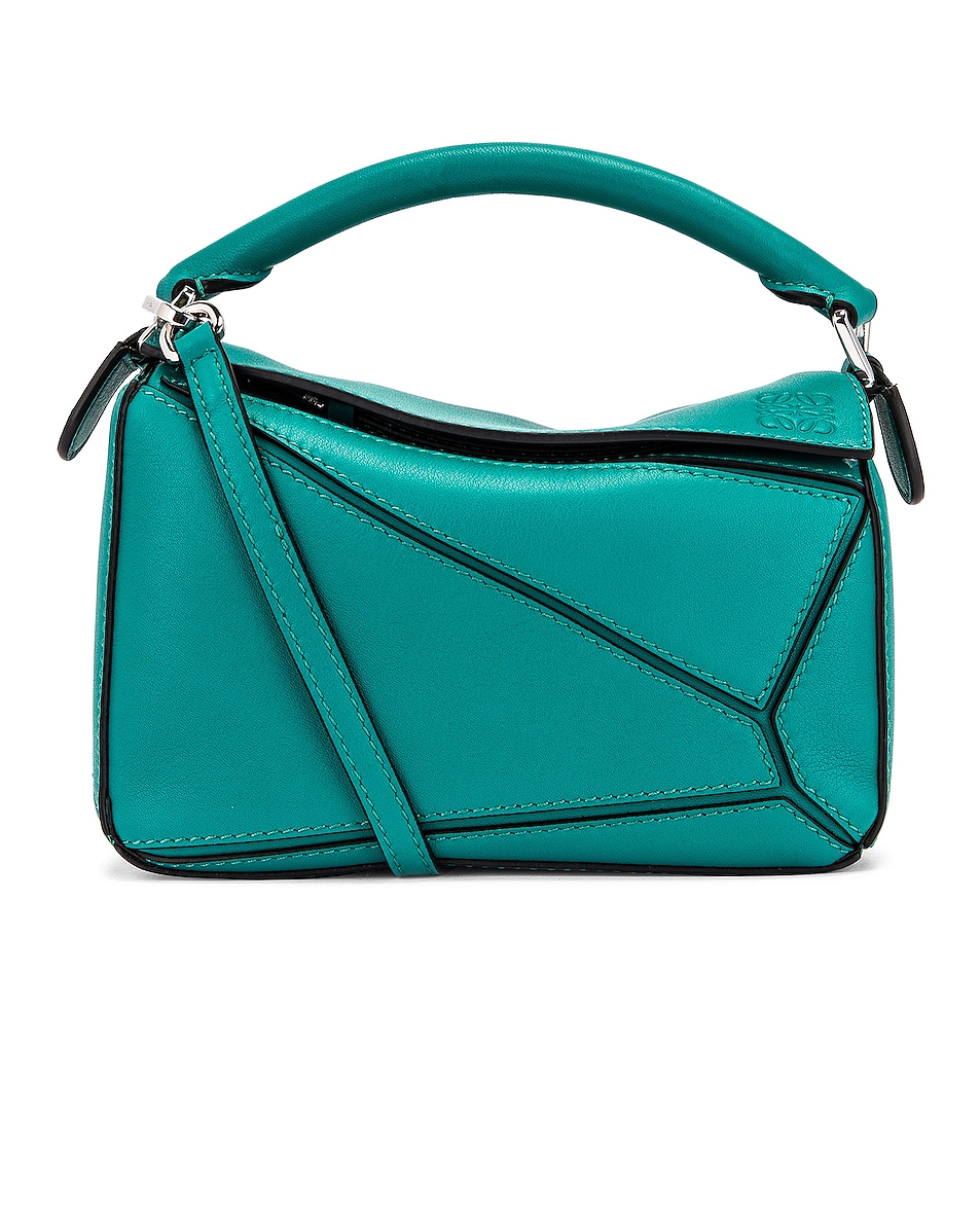 Image 1 of Loewe Puzzle Mini Bag in Emerald Green