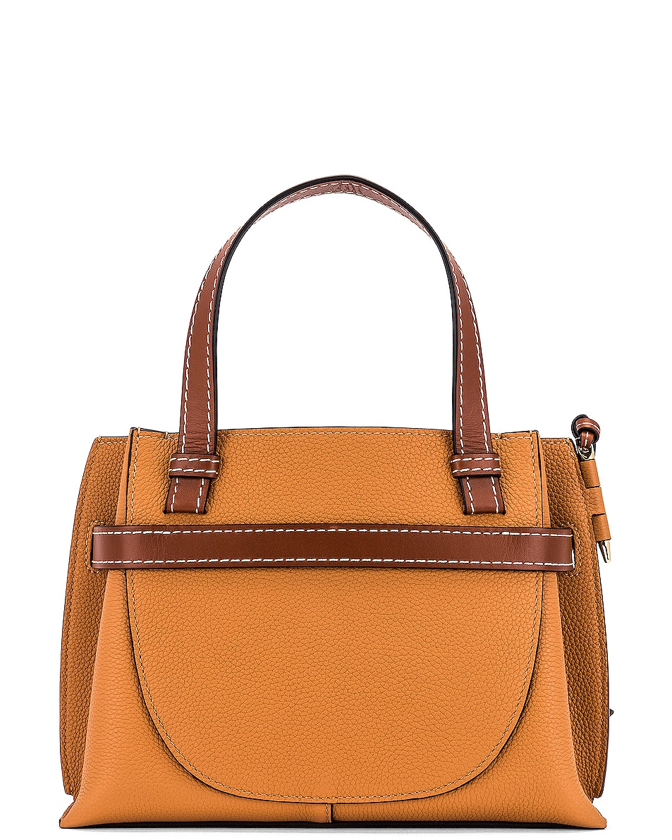 Loewe Gate Top Handle Mini Bag in Light Caramel FWRD