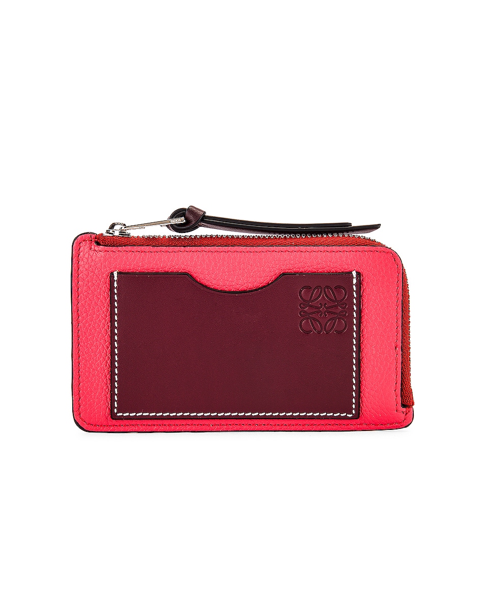 Image 1 of Loewe Large Coin Cardholder in Poppy Pink