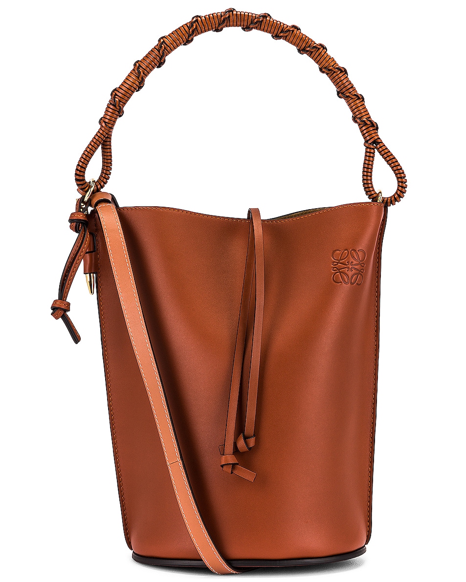 Image 1 of Loewe Gate Bucket Handle Bag in Rust