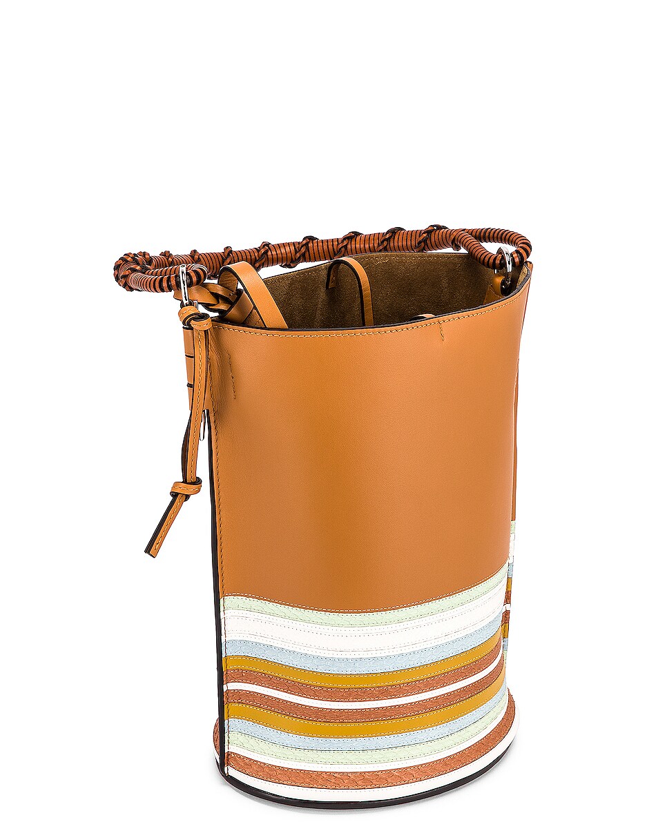 Loewe Gate Bucket Handle Marine Bag in Honey & Multicolor FWRD