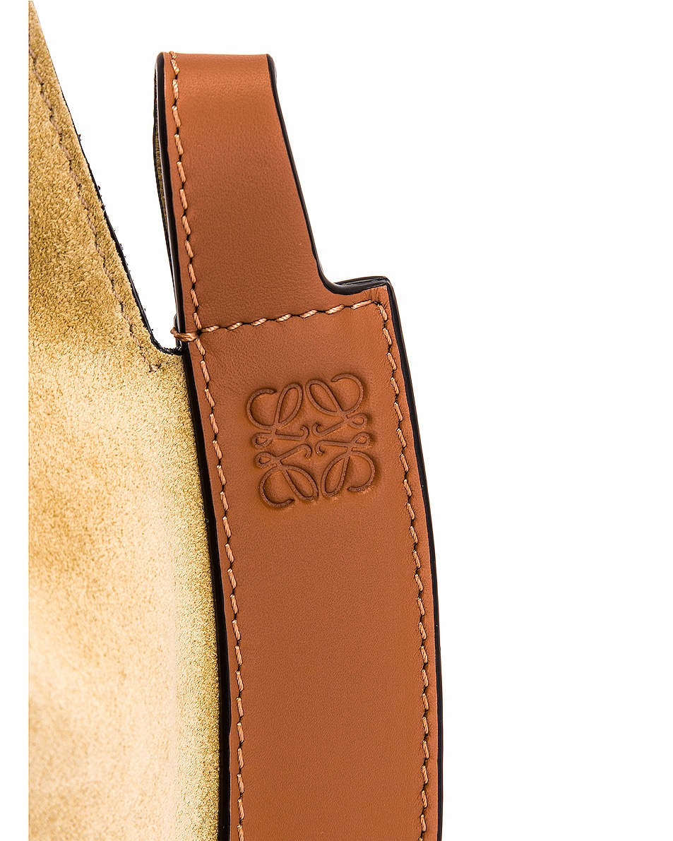 Loewe Horseshoe Bag in Gold & Tan FWRD