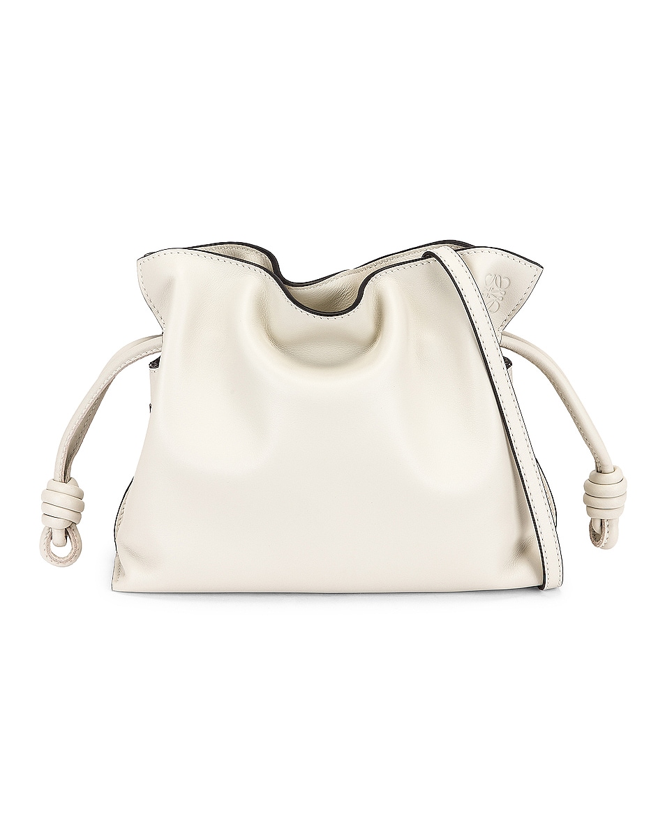 Image 1 of Loewe Flamenco Clutch Mini Bag in Soft White