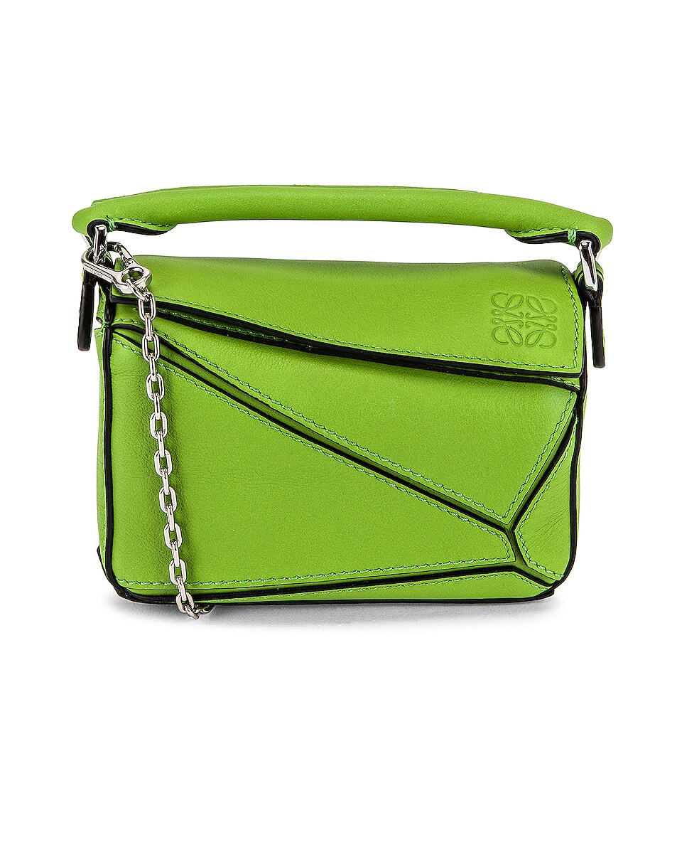 Image 1 of Loewe Puzzle Nano Bag in Apple Green