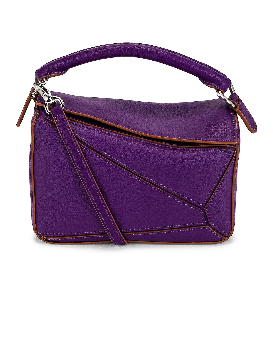 Image 1 of Loewe Puzzle Mini Bag in Purple