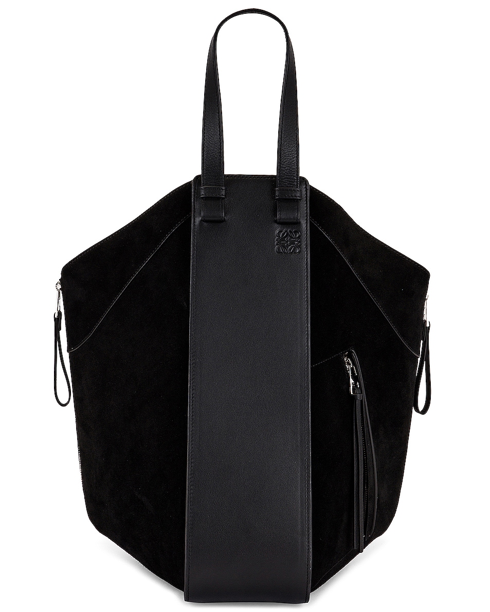Image 1 of Loewe Hammock Tote Bag in Black