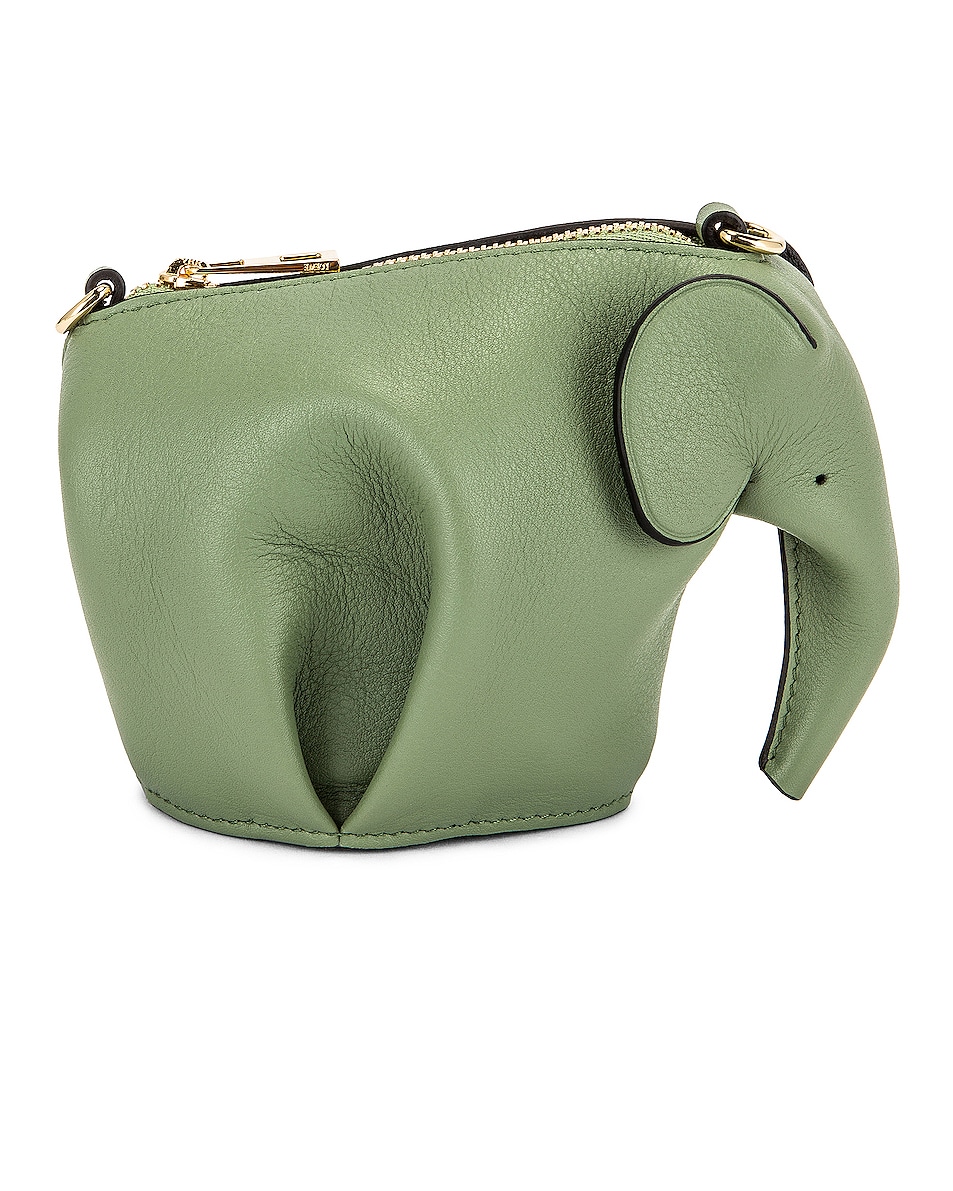 Image 1 of Loewe Elephant Pouch Bag in Rosemary