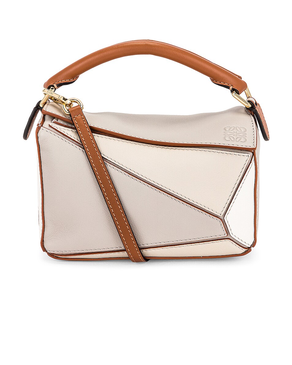 Image 1 of Loewe Puzzle Mini Bag in Ghost & Soft White