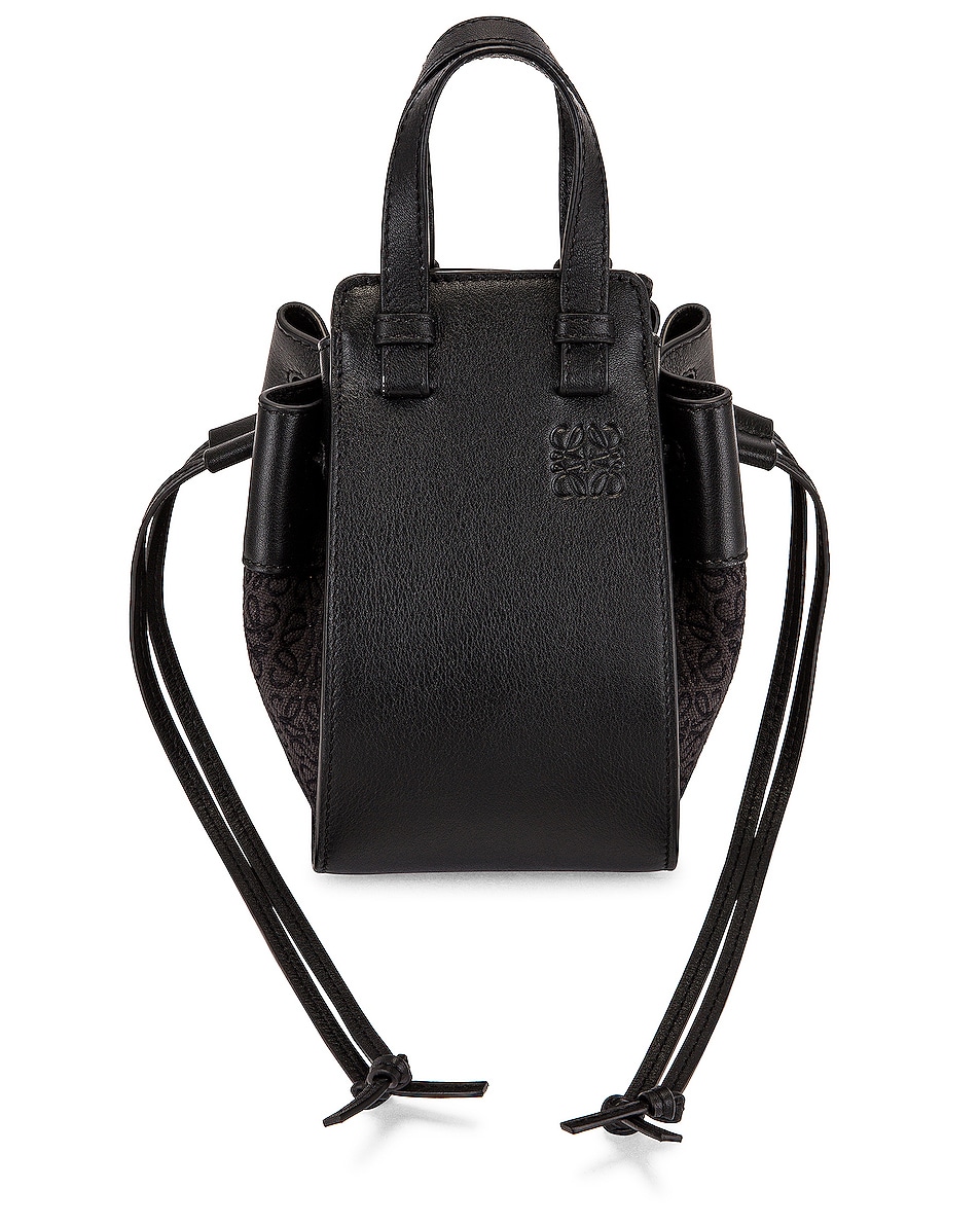 Image 1 of Loewe Hammock Anagram Mini Bag in Anthracite & Black