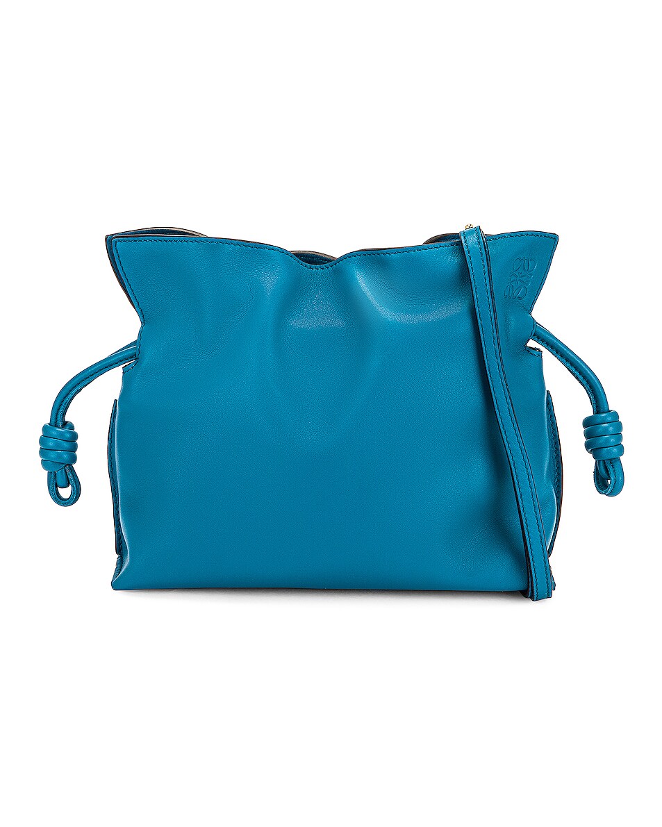 Image 1 of Loewe Flamenco Clutch Mini Bag in Lagoon Blue
