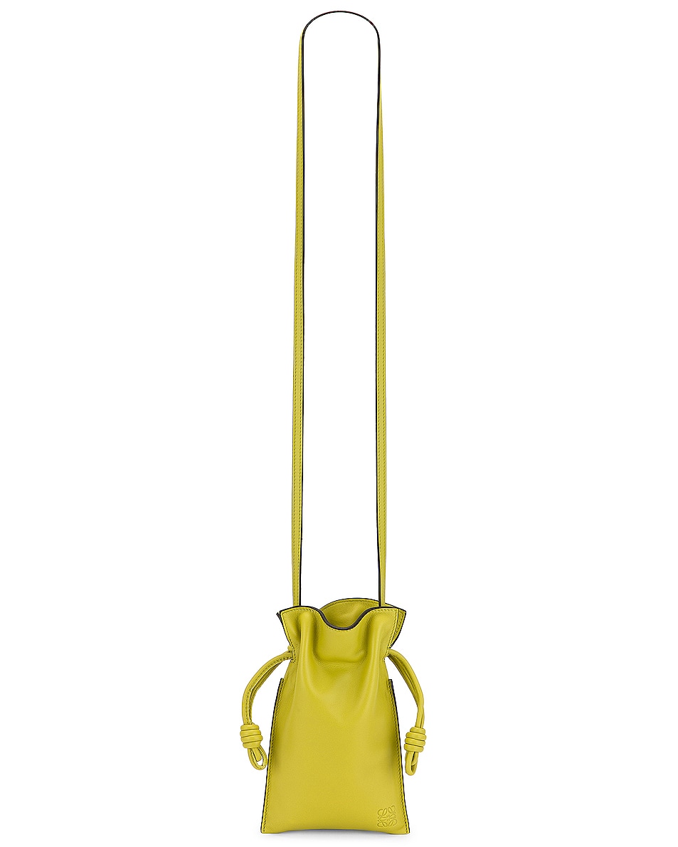 Image 1 of Loewe Flamenco Pocket Bag in Lime Yellow