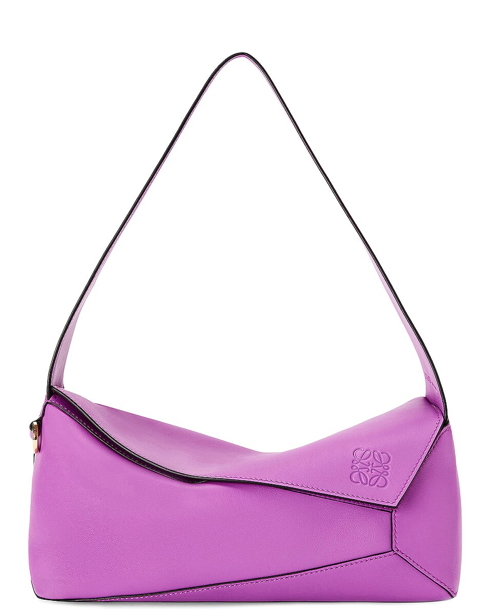Image 1 of Loewe Puzzle Hobo Bag in Bright Purple