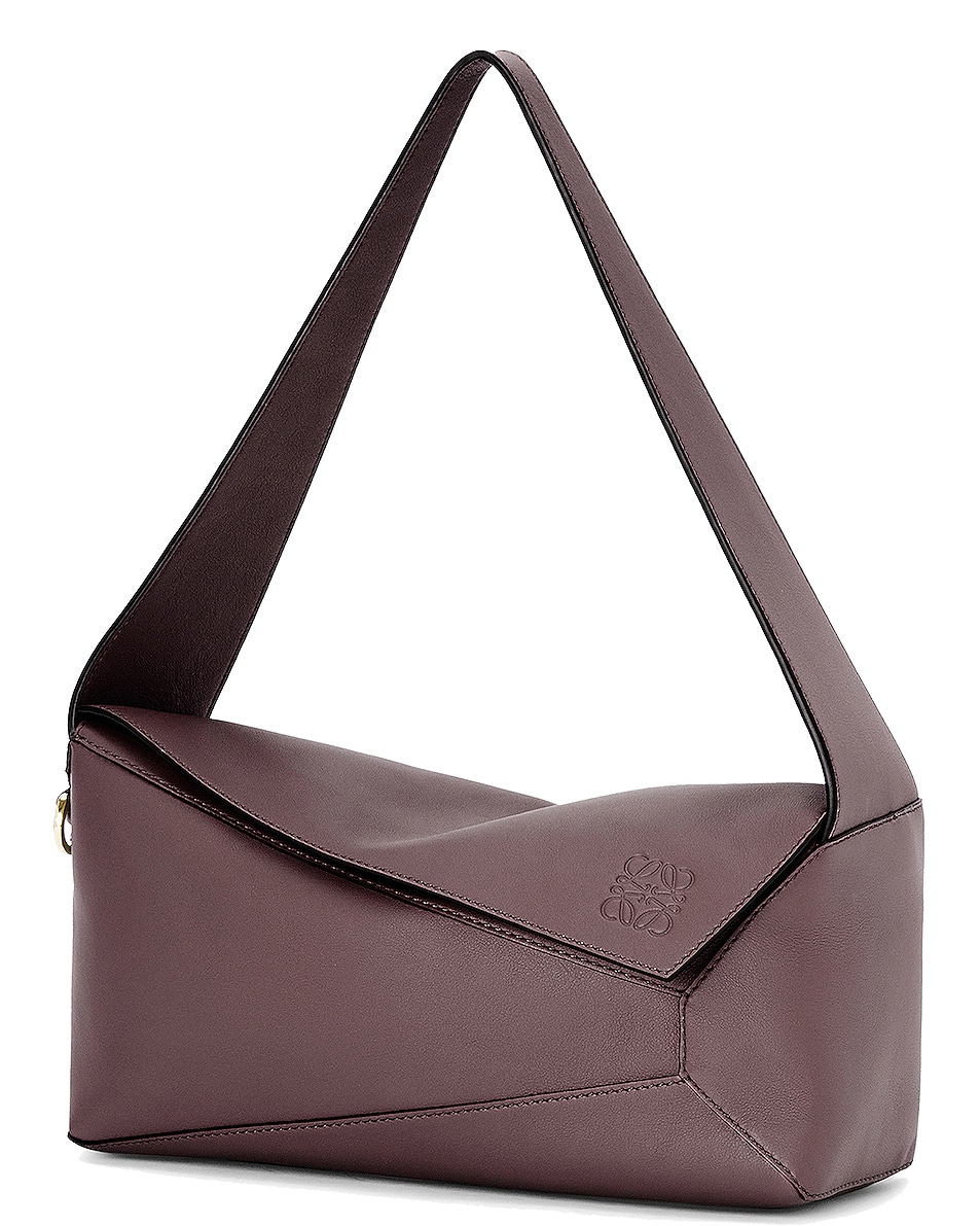 Loewe Puzzle Hobo Bag in Prune FWRD