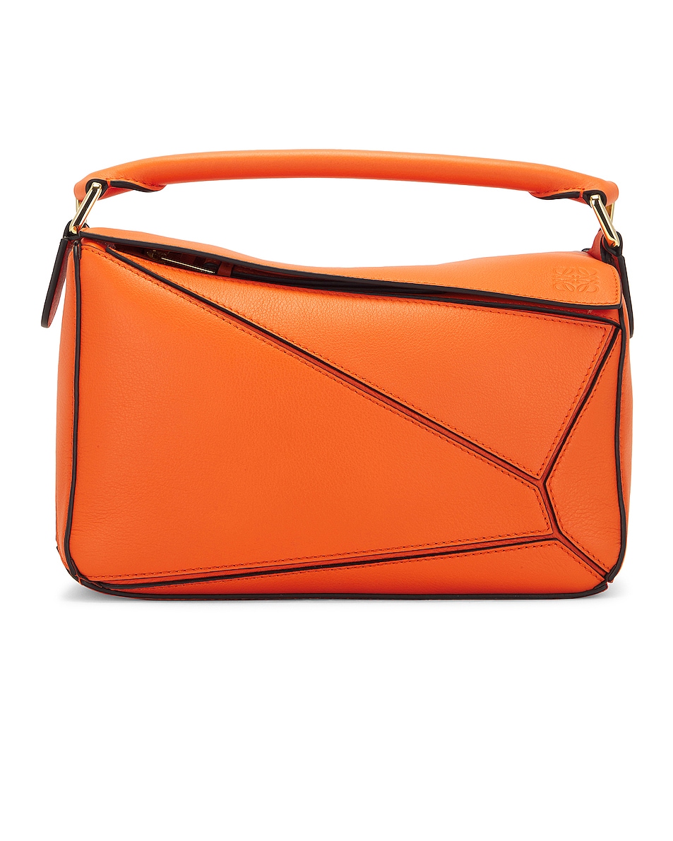 Image 1 of Loewe Puzzle Small Bag in Orange