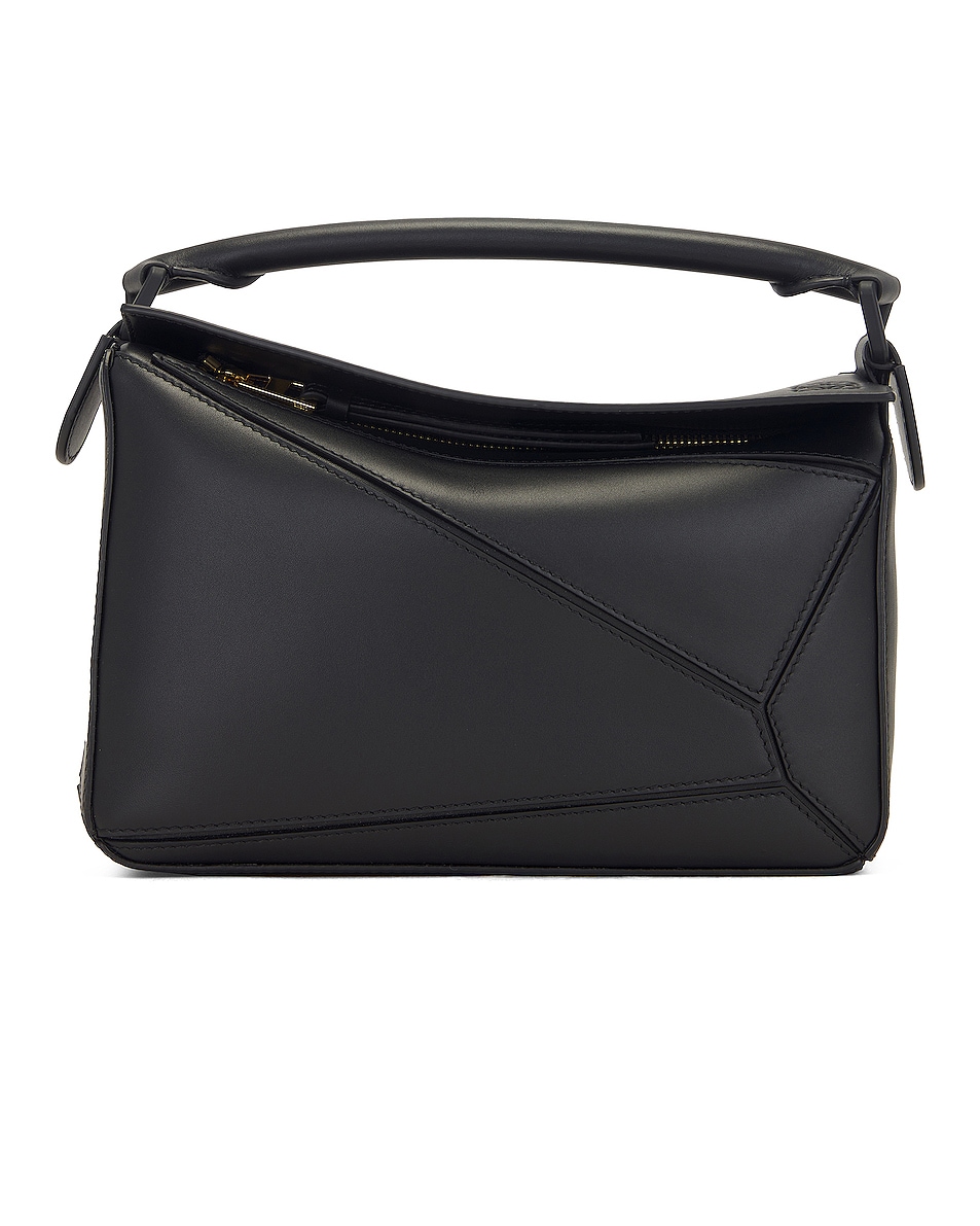 Image 1 of Loewe Puzzle Small Solid Bag in Black