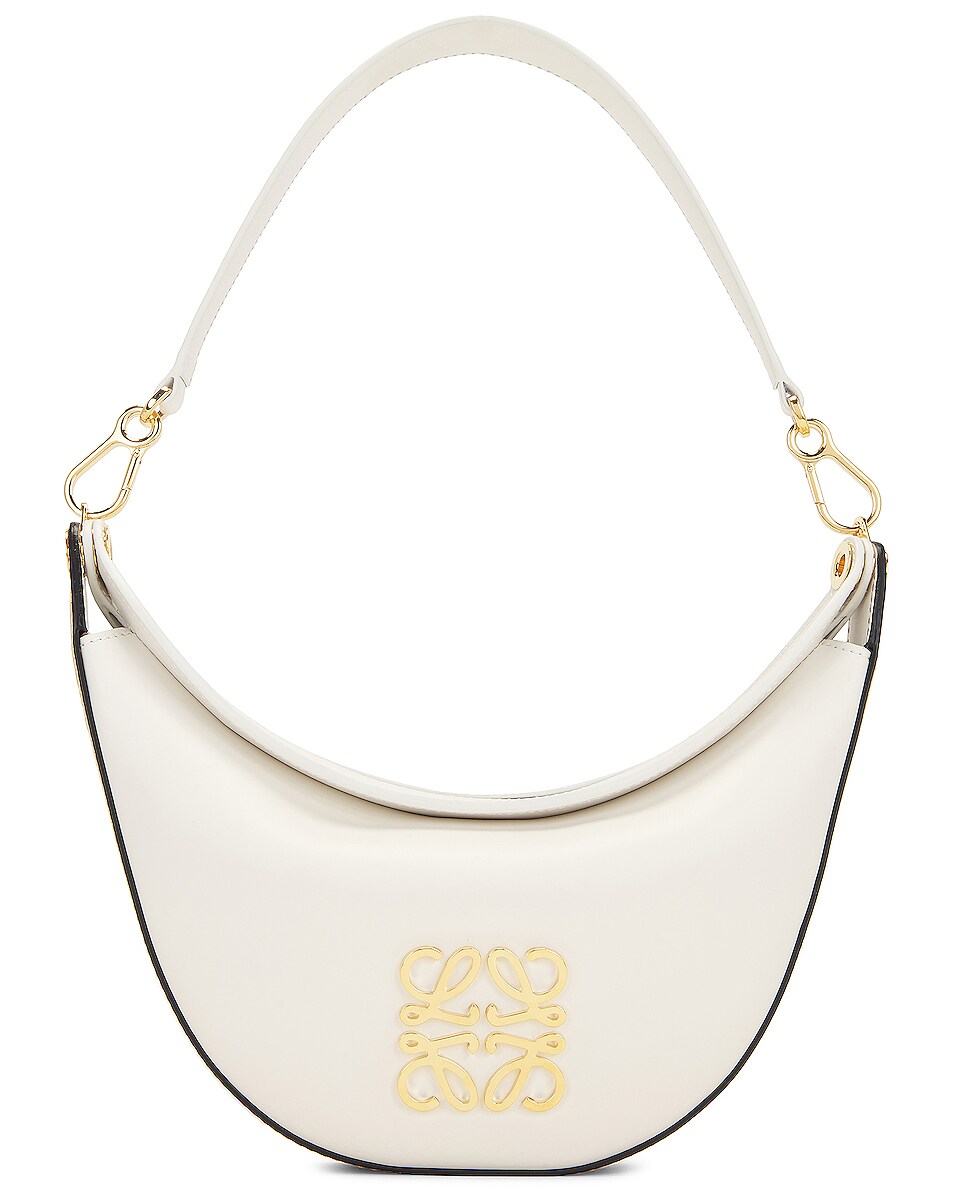 Image 1 of Loewe Luna Anagram Small Bag in Soft White & Natural