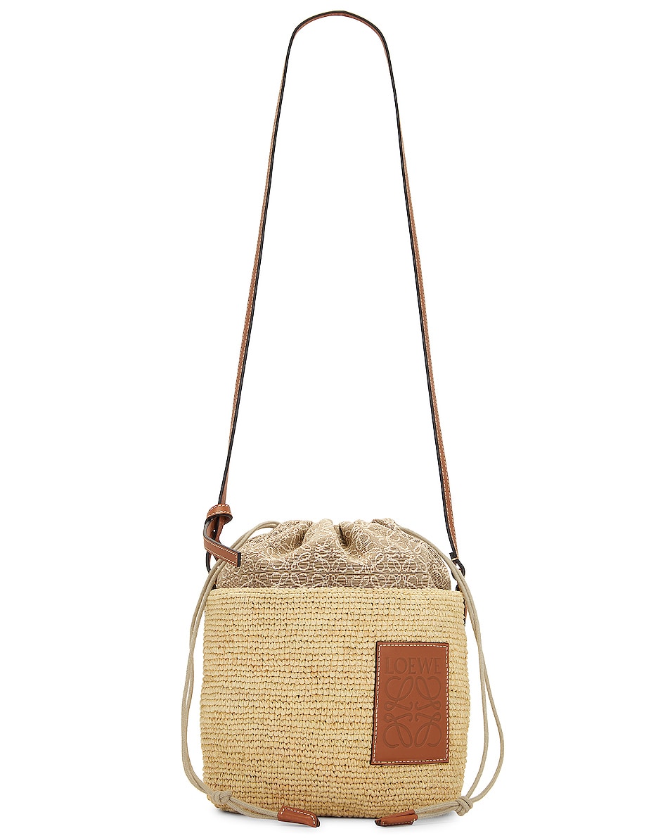 Image 1 of Loewe Pochette Bag in Natural & Tan