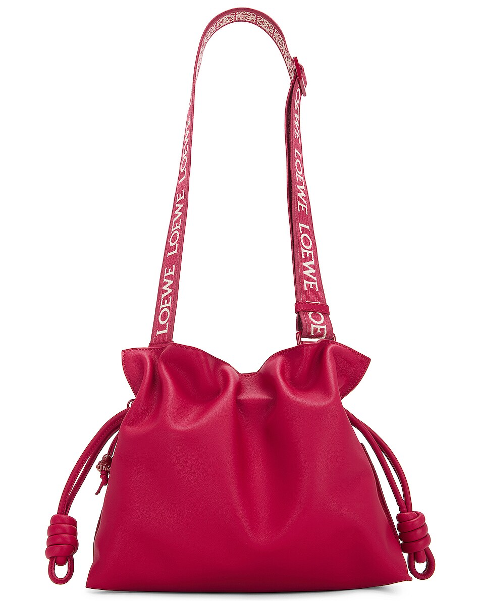 Image 1 of Loewe Flamenco Clutch Monochrome Bag in Ruby Red