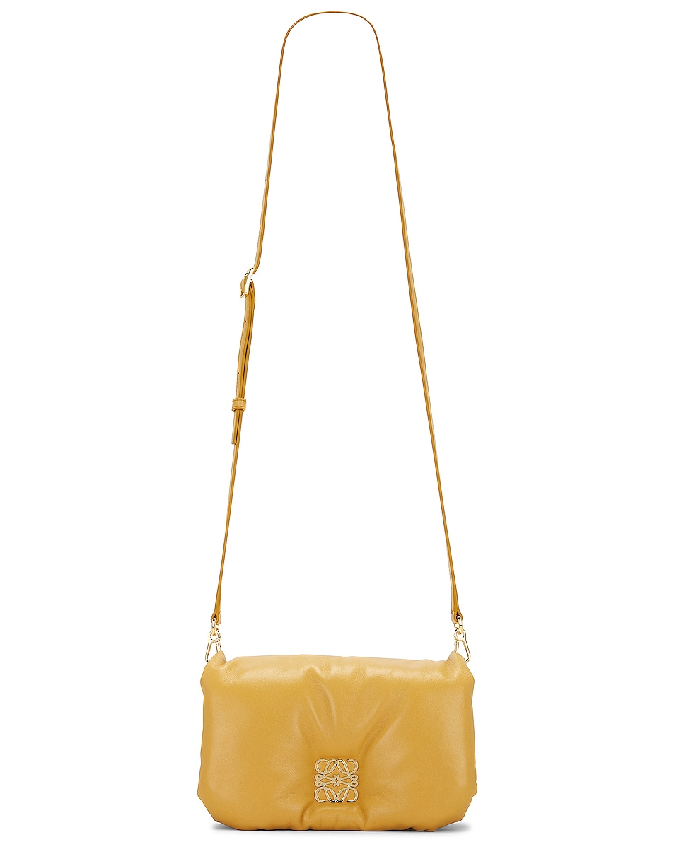 Image 1 of Loewe Goya Puffer Mini Bag in Camel
