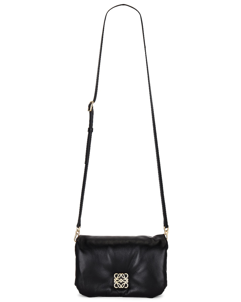 Image 1 of Loewe Goya Puffer Mini Bag in Black