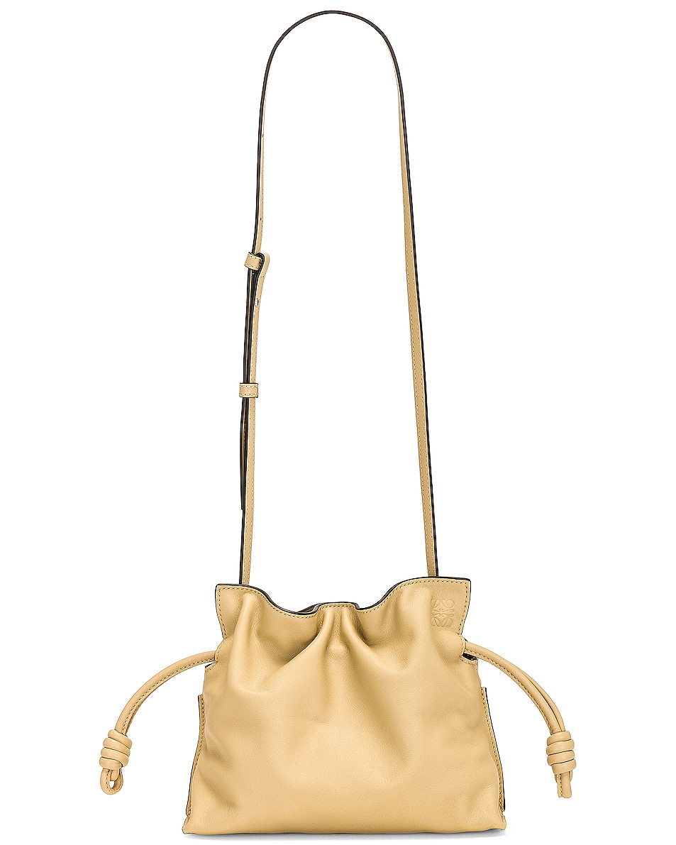Loewe Flamenco Clutch Mini Bag in Dark Butter | FWRD