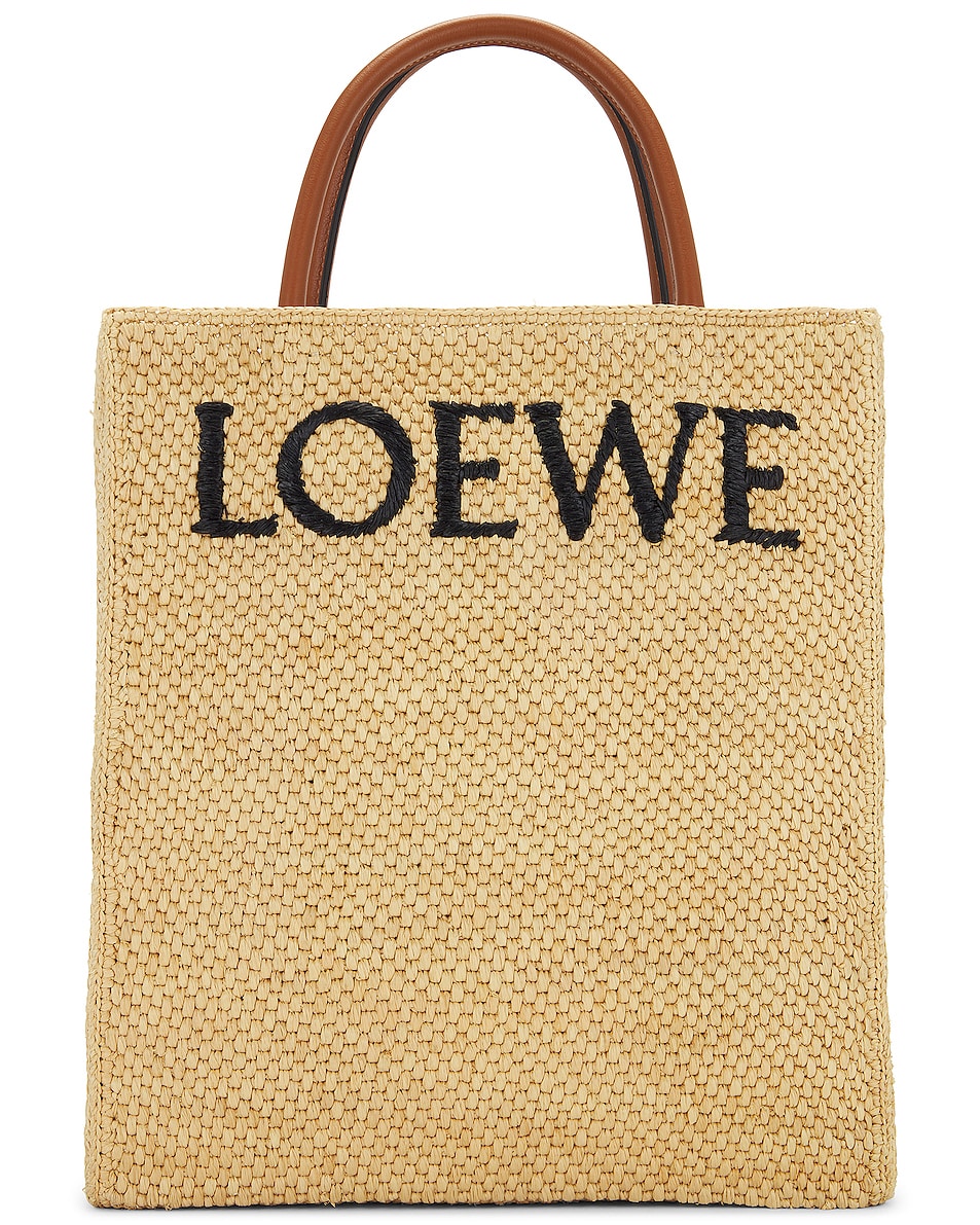 Image 1 of Loewe Standard A4 Tote Bag in Natural & Black