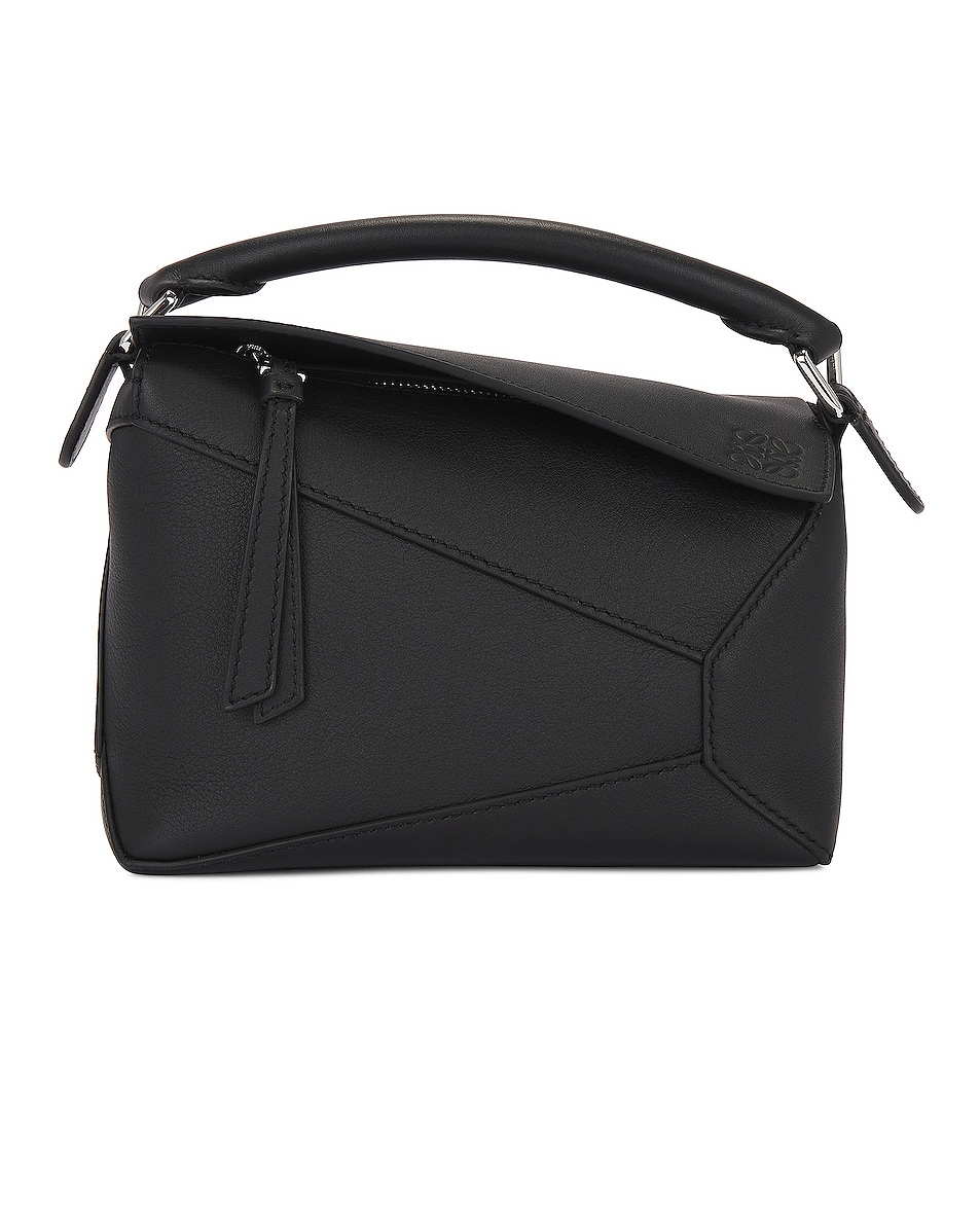 Loewe Puzzle Edge Mini Bag in Black | FWRD