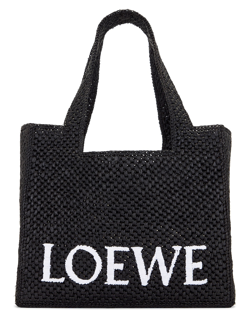 Image 1 of Loewe Font Tote Medium Bag in Black